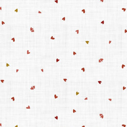 Printed Cotton COREO White / Red